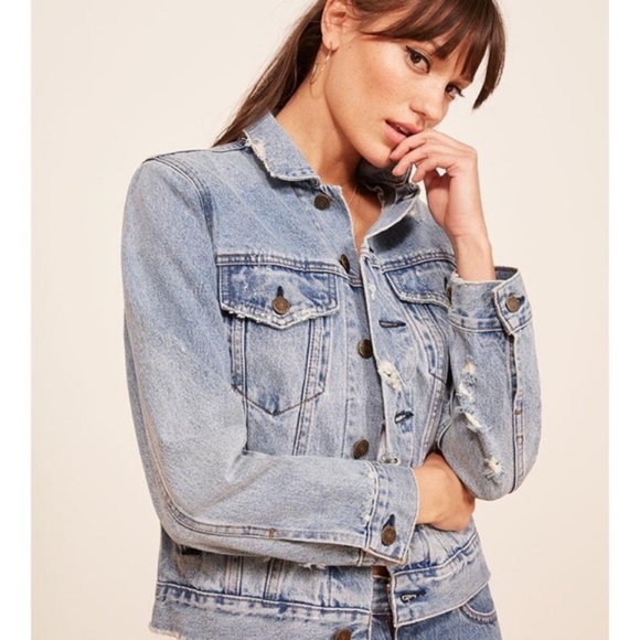 reformation jean jacket